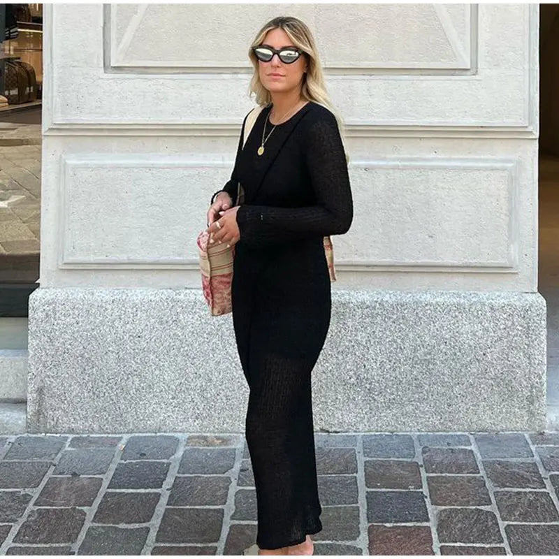 שמלת סריג מקסי - Miya